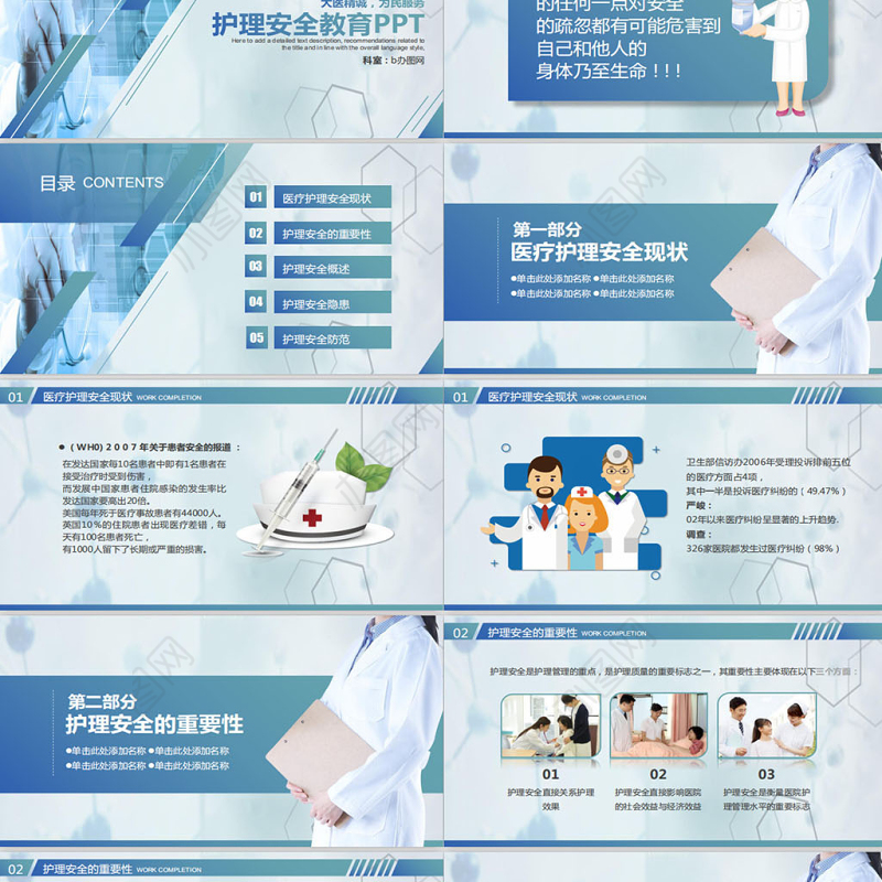 医院医疗机构培训护理安全教育PPT