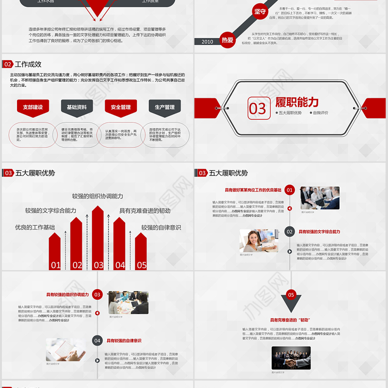 2019竞聘述职报告PPT模板