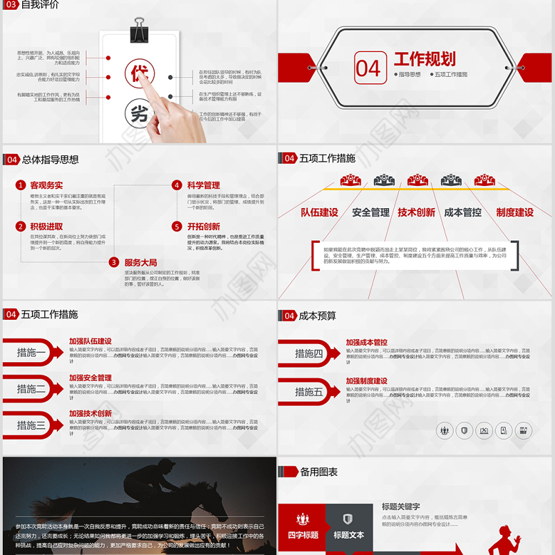 2019竞聘述职报告PPT模板