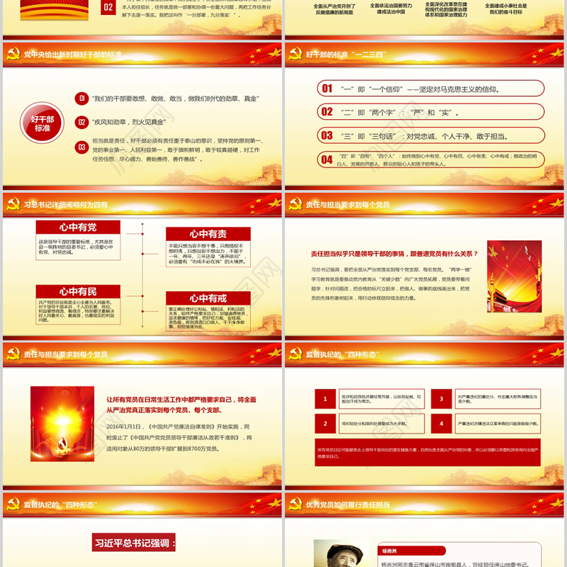 做合格党员标准ppt模板微党课