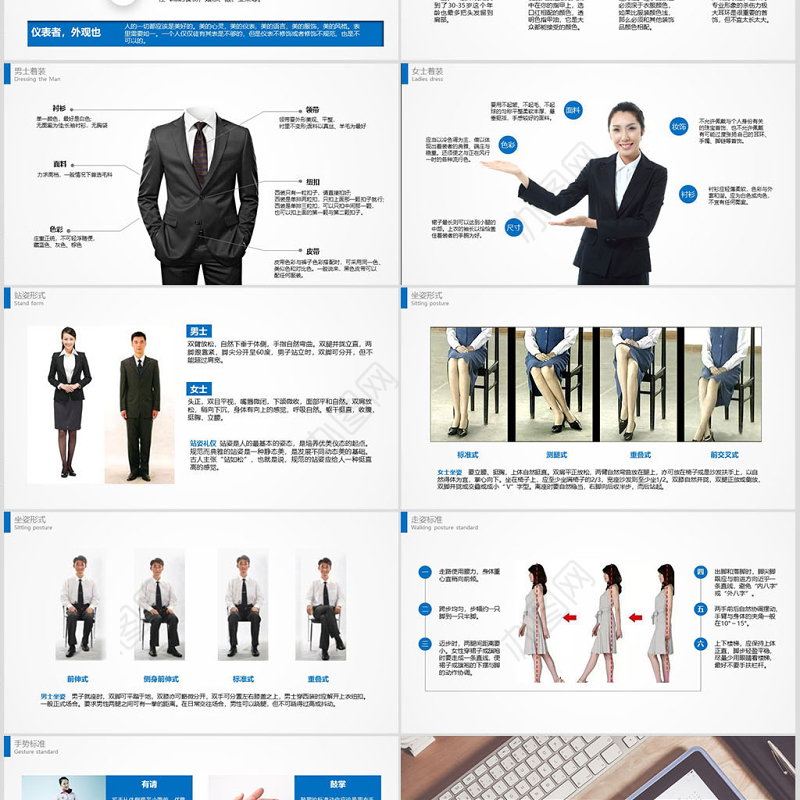 商务礼仪培训ppt模板幻灯片