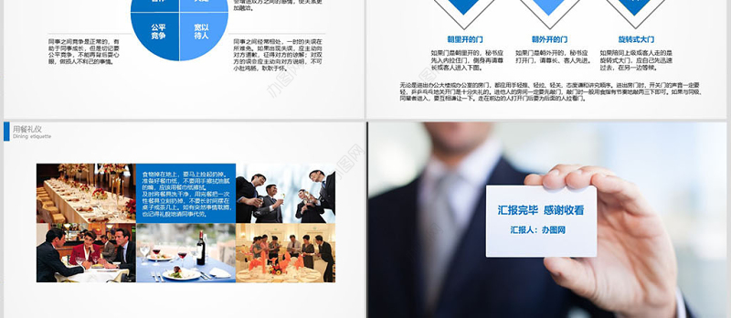商务礼仪培训ppt模板幻灯片