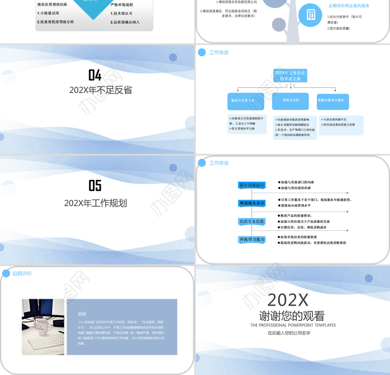 蓝色几何采购部年度工作总结与工作计划