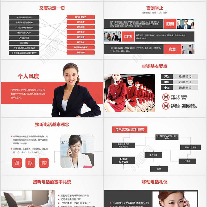 高端大气商务礼仪职业形象培训PPT模板