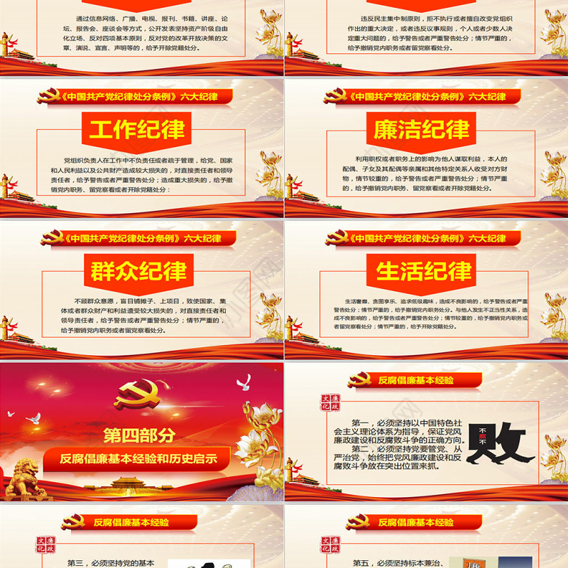 2019党风廉政建设PPT模板