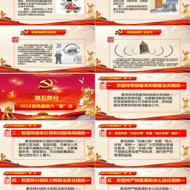 2019党风廉政建设PPT模板