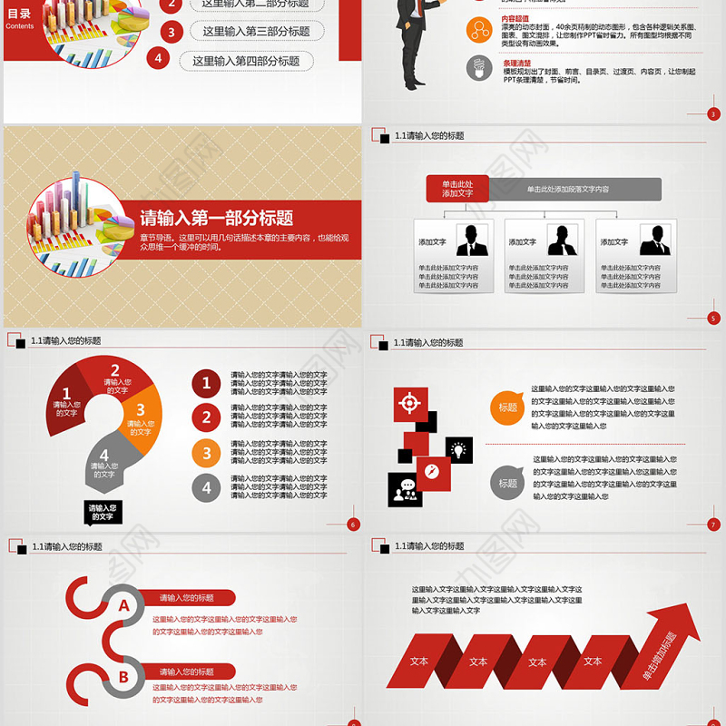 经营财务分析统计调研报告市场营销PPT