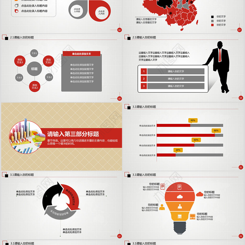 经营财务分析统计调研报告市场营销PPT