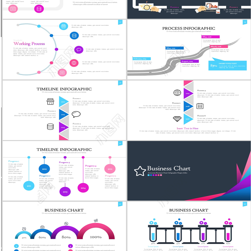 简约SWOT分析商务业务介绍ppt模板