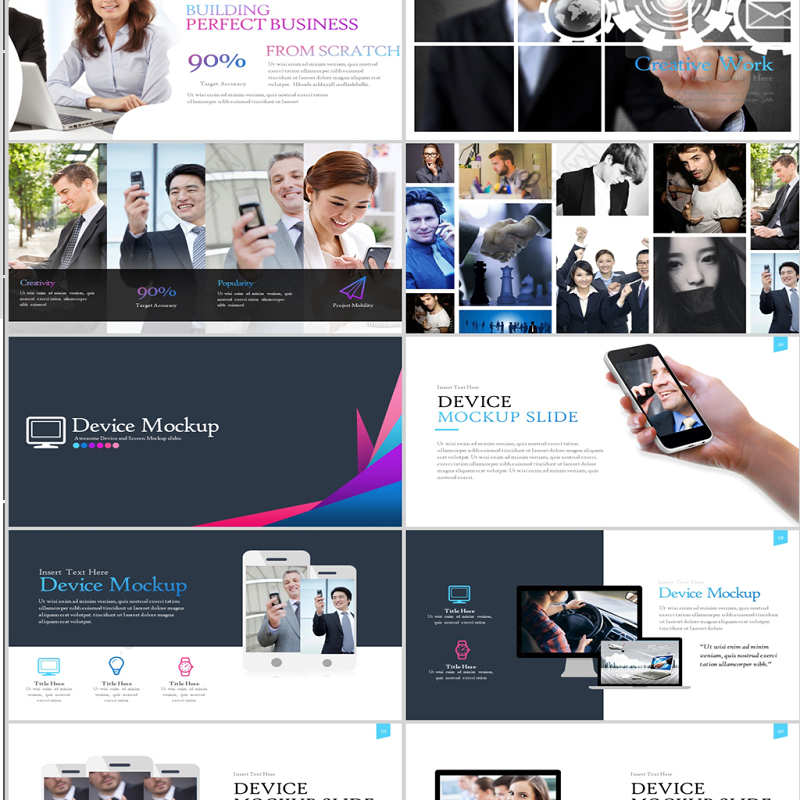 简约SWOT分析商务业务介绍ppt模板