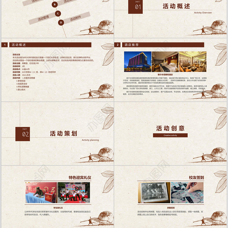 30年同学聚会策划方案活动安排活动流程PPT