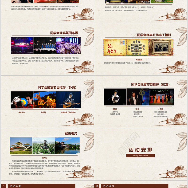 30年同学聚会策划方案活动安排活动流程PPT