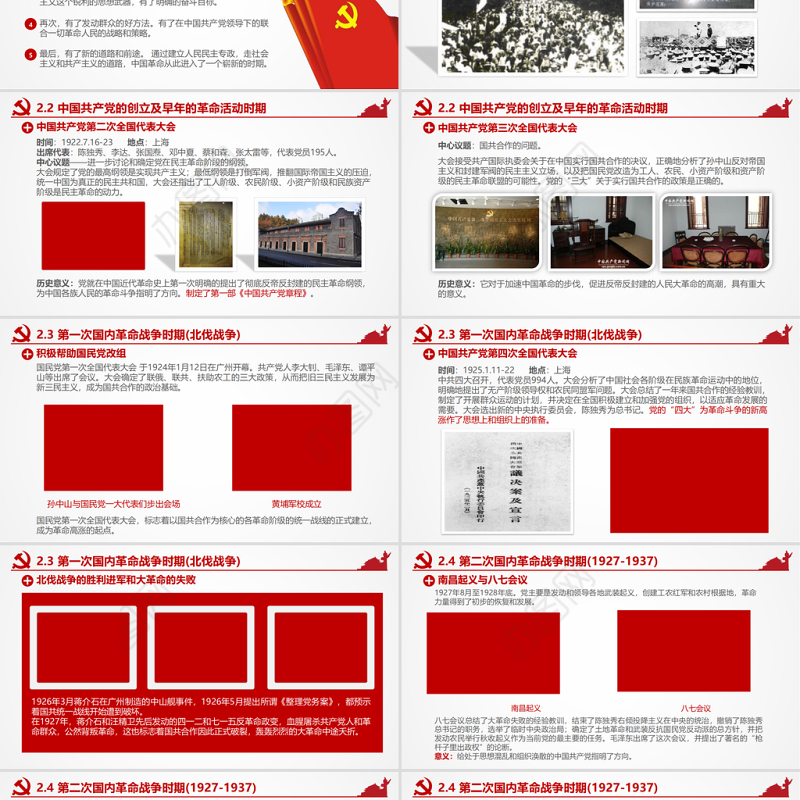 中国共产党中共党史党支部党课学习PPT