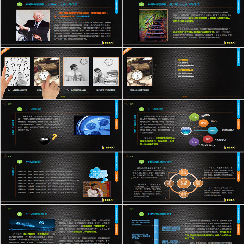 商务时间管理ppt模板