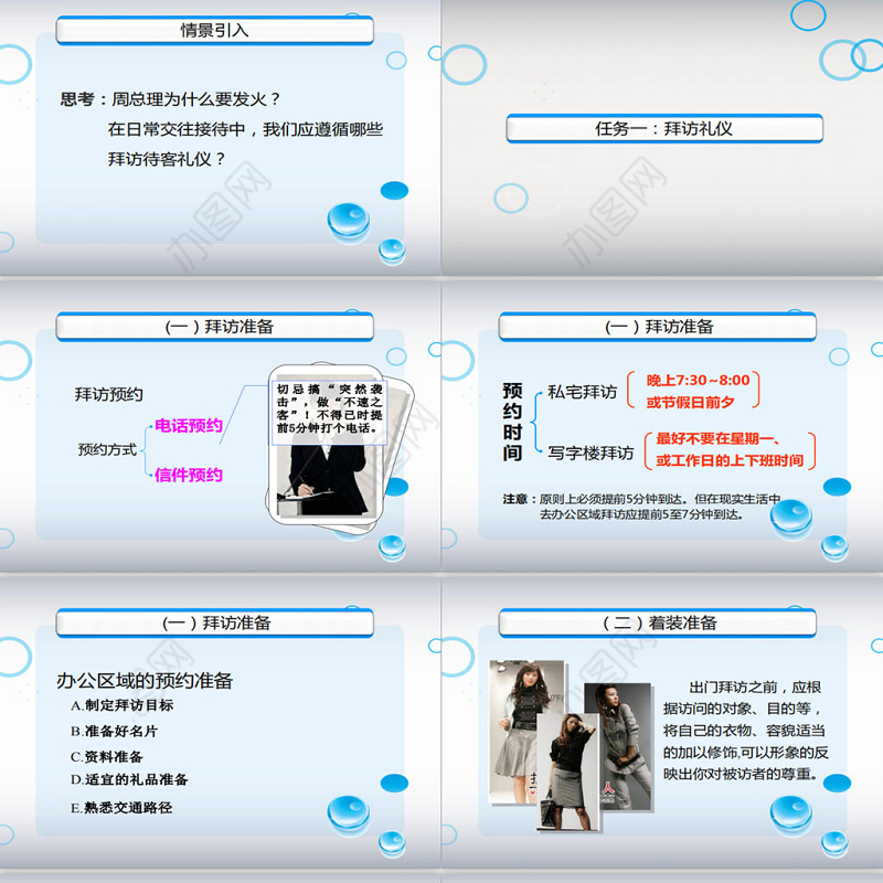 礼仪与沟通培训PPT模板