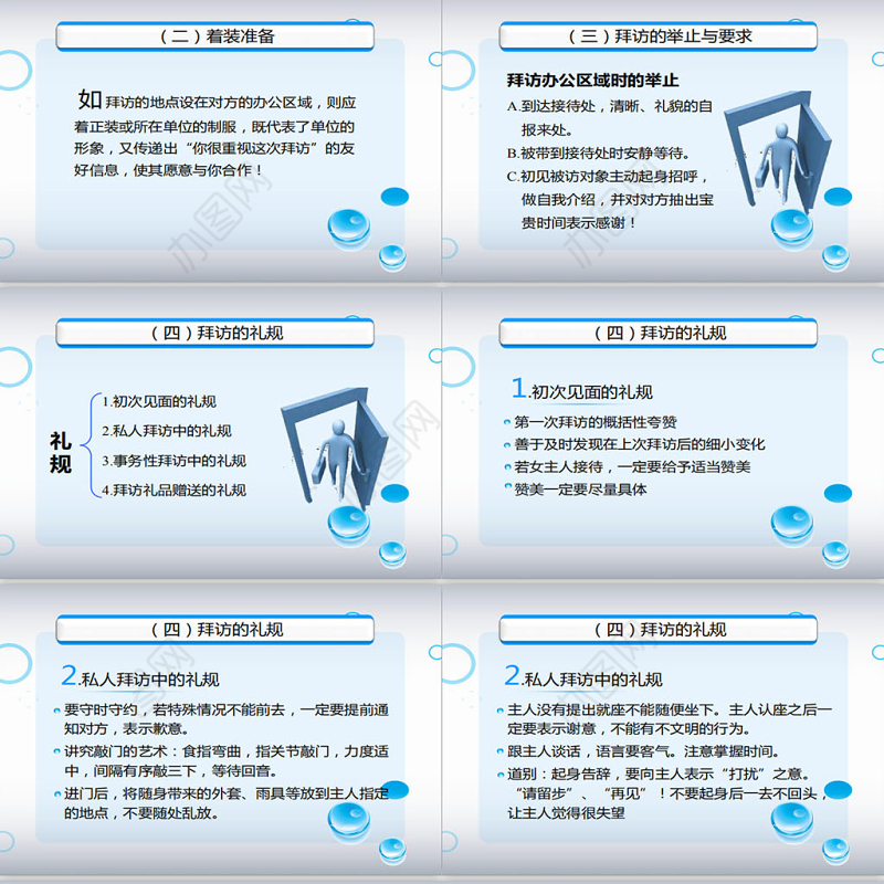 礼仪与沟通培训PPT模板