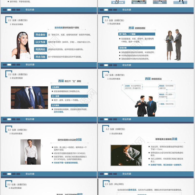 商务礼仪培训知识ppt模板幻灯片
