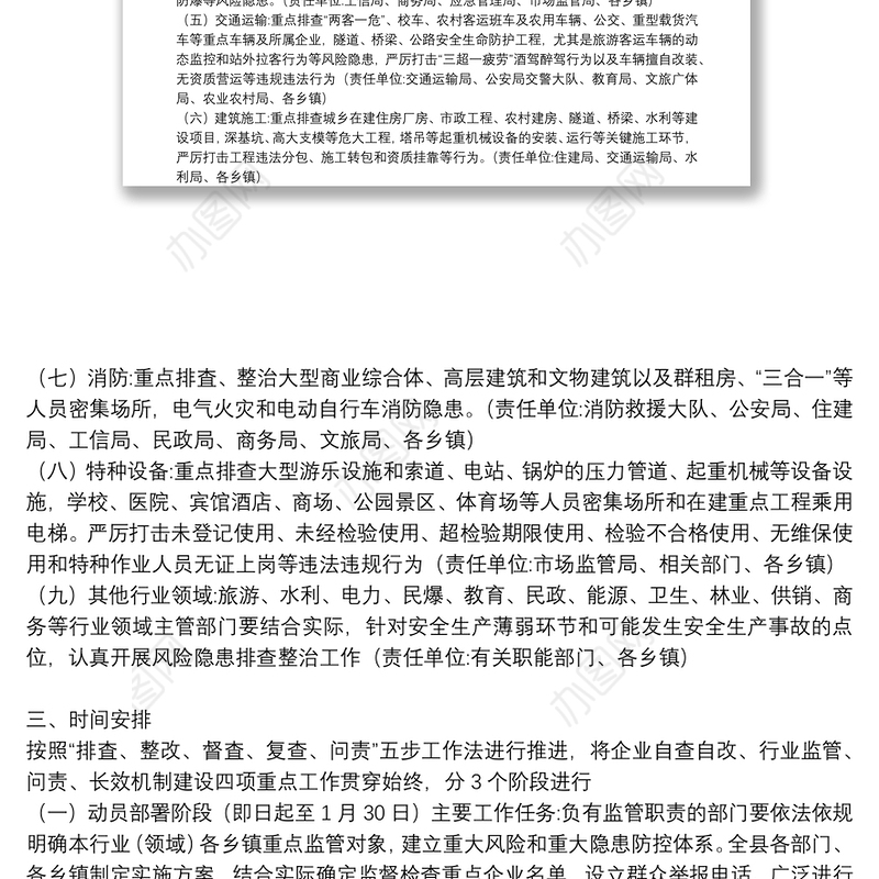 2021年安全生产风险隐患排查管控工作方案