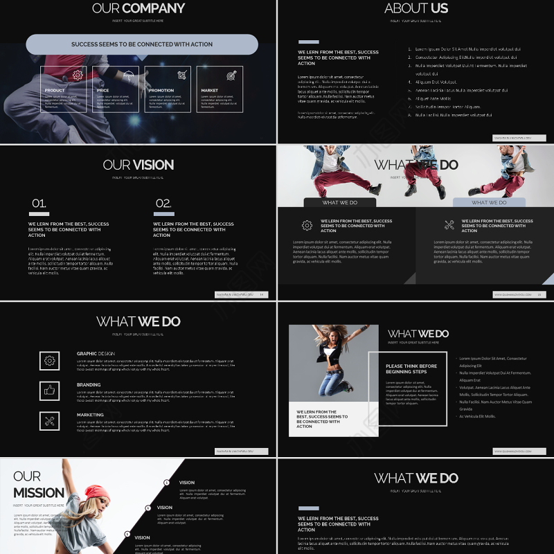 街舞爵士舞机构宣传个人总结工作汇报