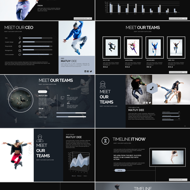 街舞爵士舞机构宣传个人总结工作汇报