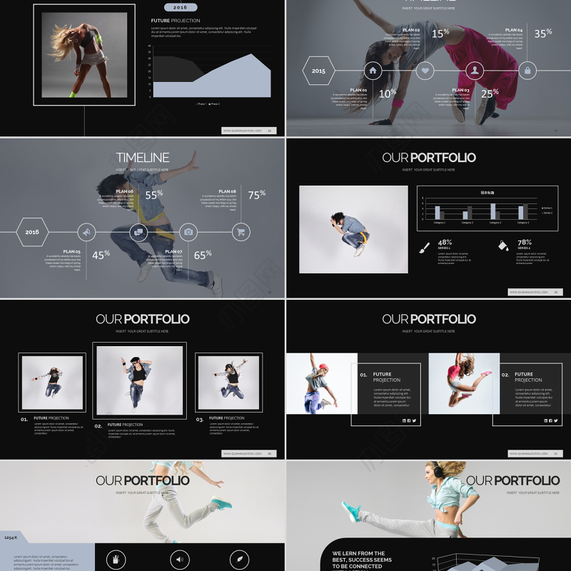街舞爵士舞机构宣传个人总结工作汇报