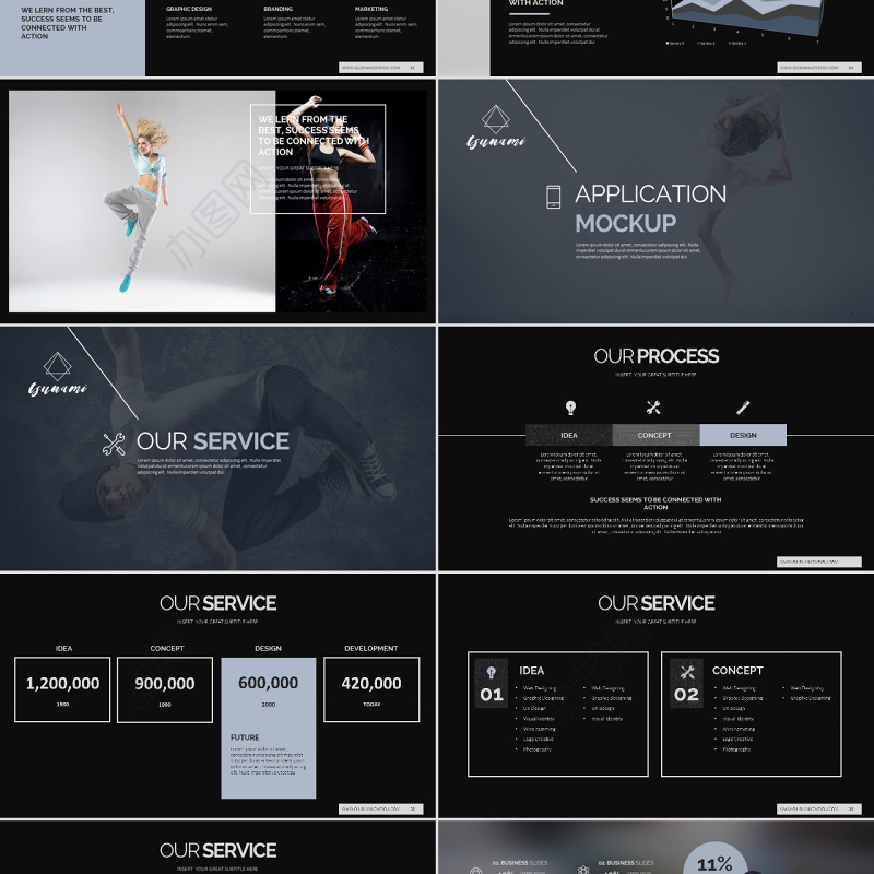 街舞爵士舞机构宣传个人总结工作汇报
