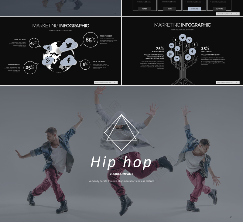 街舞爵士舞机构宣传个人总结工作汇报