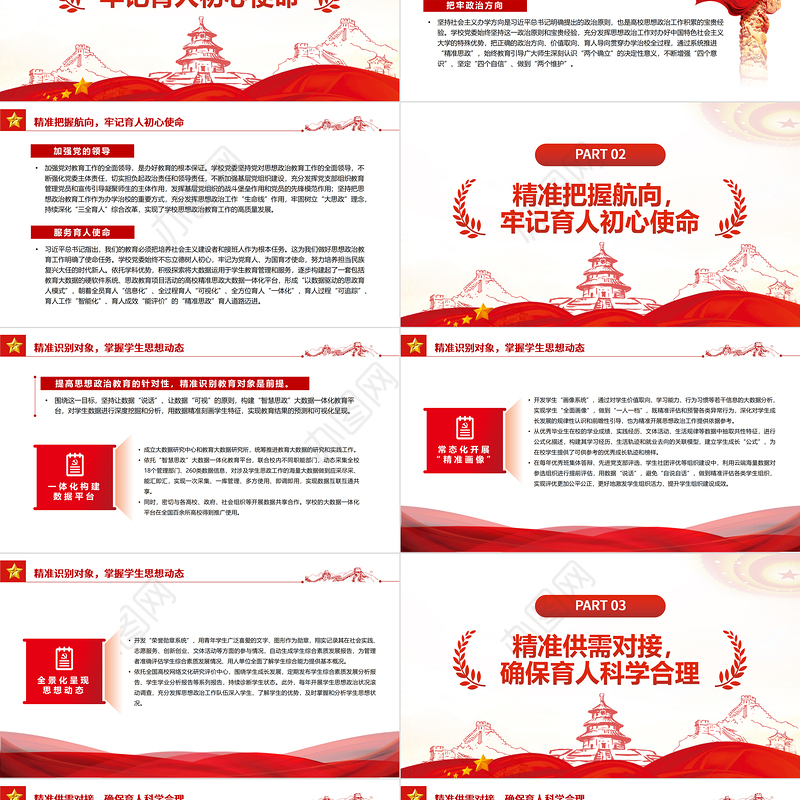 系统推进“精准思政”着力培育时代新人PPT党政风党员干部学习教育专题党课