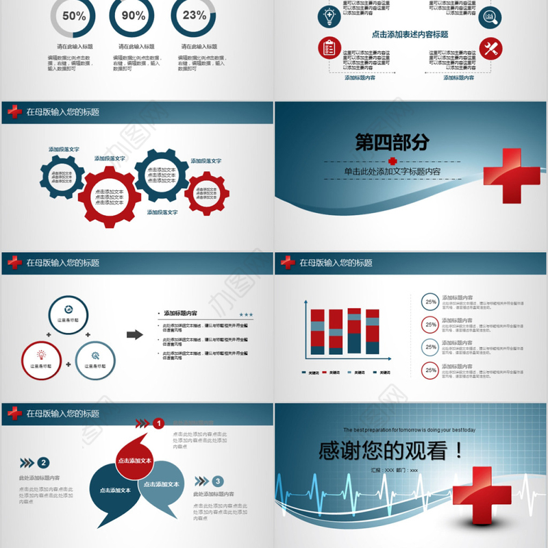 2018医生护理医疗培训ppt模板