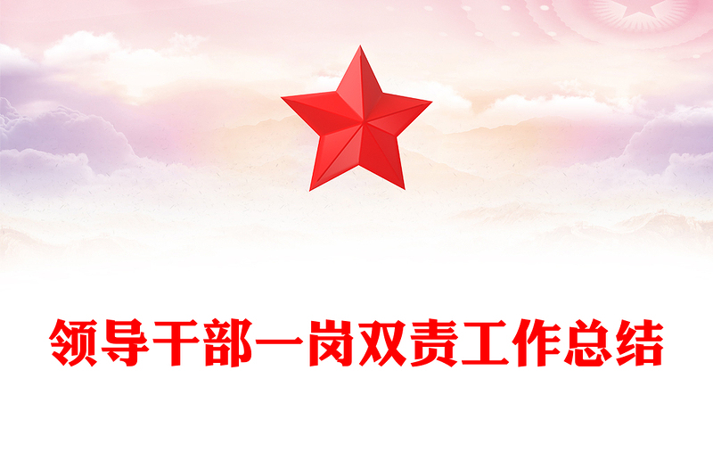 领导干部一岗双责工作总结