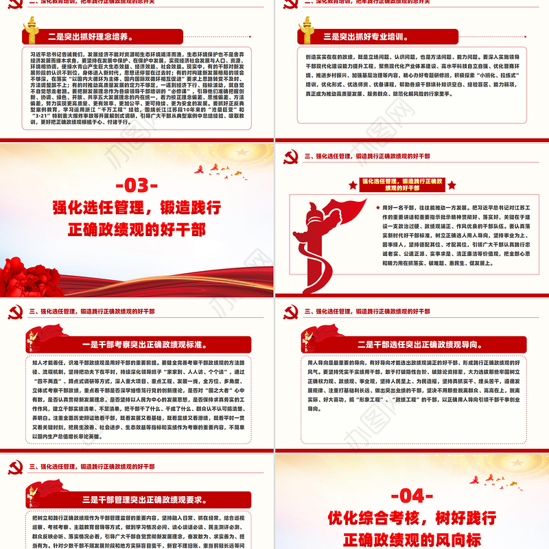 党建风树立和践行正确政绩观引领高质量发展走在前PPT党课课件