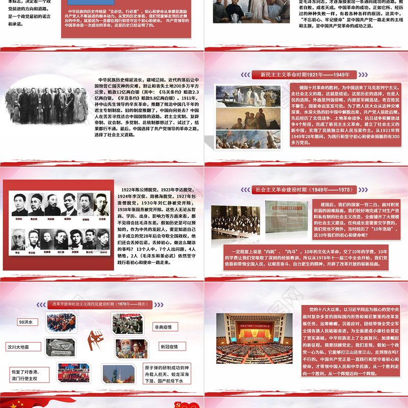 2021坚定理想信念践行初心使命争做新时代合格共产党员PPT七一党课建党100周年专题微党课