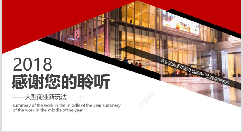 原创商场购物中心小程序营销推广招商手册PPT