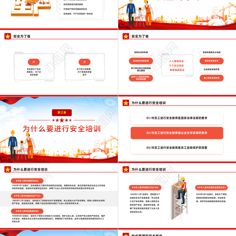 安全生产培训课件PPT红色简约风安全生产重于泰山安全生产课件