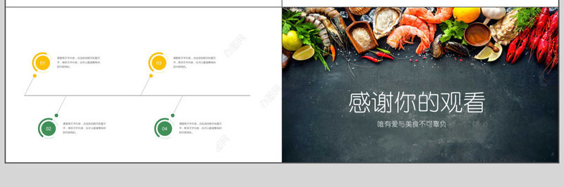 健康美食通用宣传PPT模板