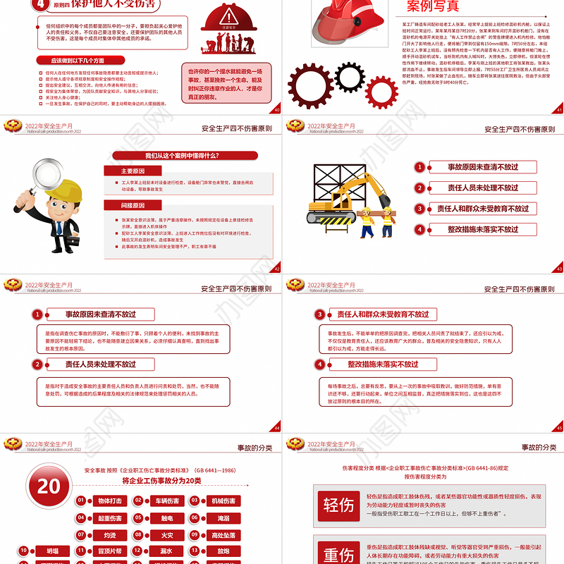 2022安全生产月PPT简洁大气遵守安全生产法当好第一责任人企业安全生产专题课件