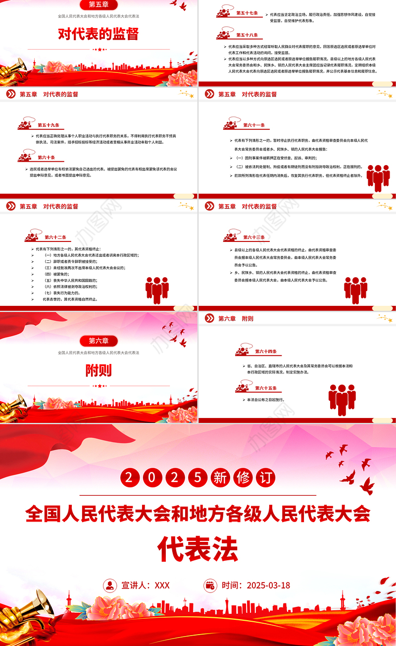 新修订《全国人民代表大会和地方各级人民代表大会代表法》PPT课件