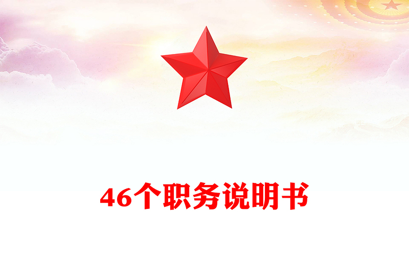 46个职务说明书