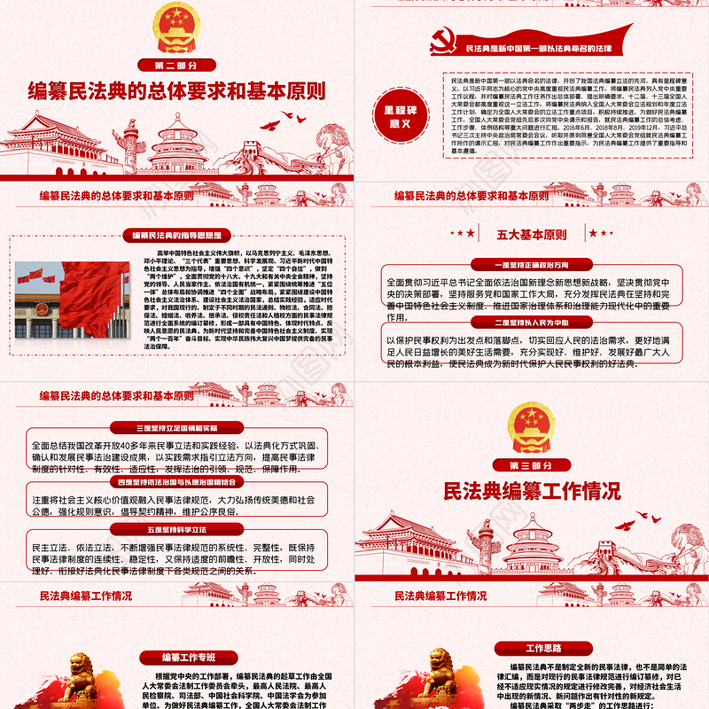 中华人民共和国民法典草案解读党课PPT