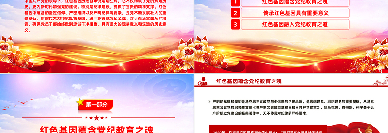 精品传承红色基因铸就党纪之魂PPT建党104周年七一党课课件