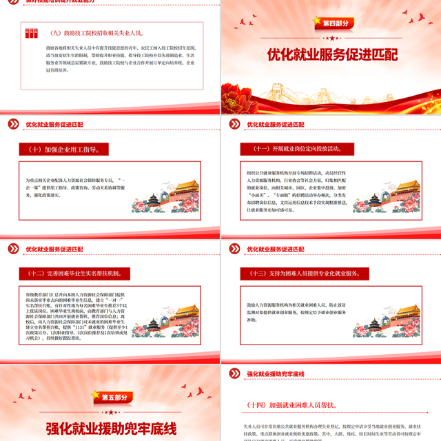 进一步加大稳就业政策支持力度的通知PPT模板