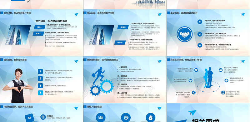 2021工作计划营销计划策划方案PPT模板