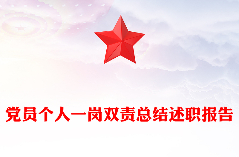 党员个人一岗双责总结述职报告