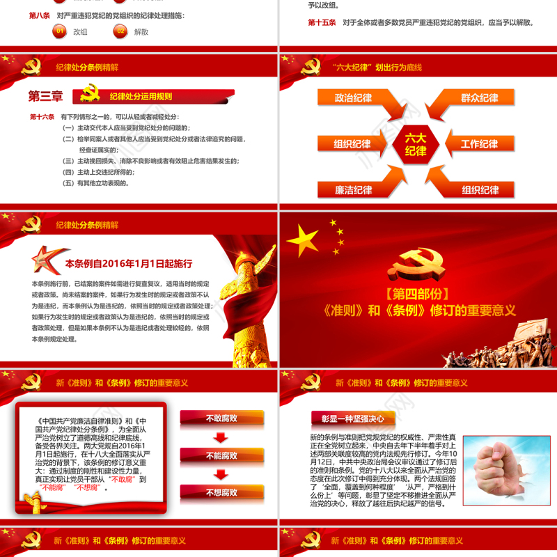 党课党员教育学习PPT模板