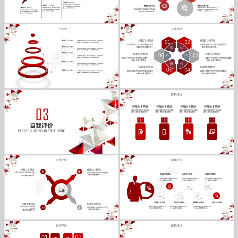 稳重大气工作总结转正述职报告PPT模板