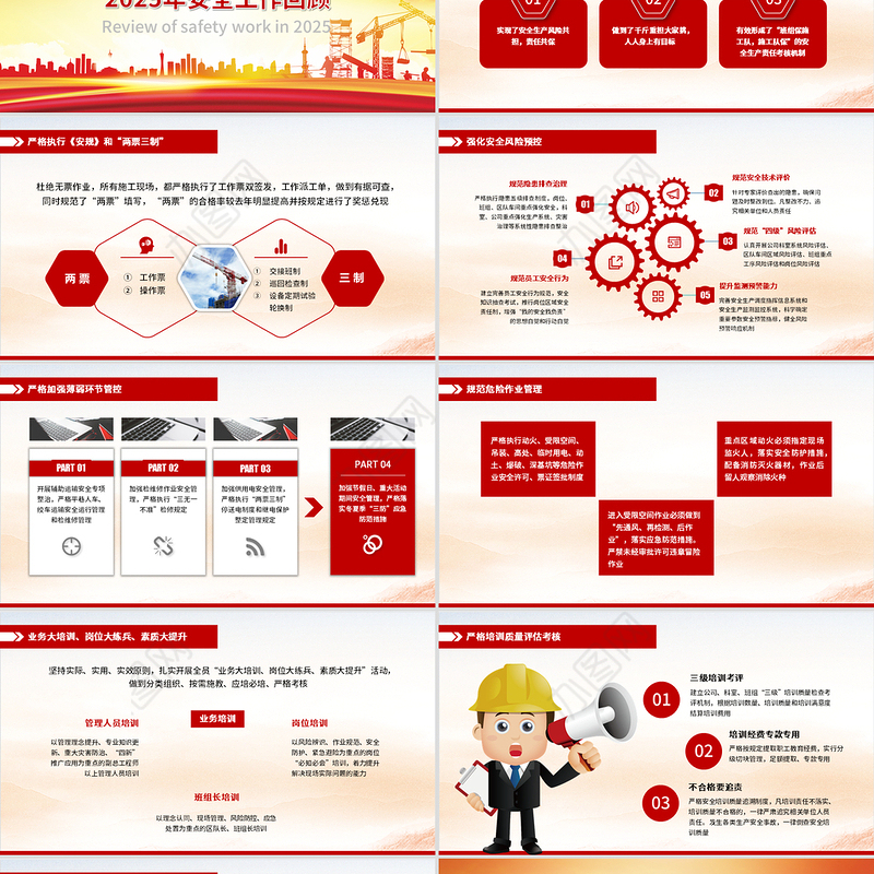 安全生产月工资汇报车间安监管理工作总结PPT模板