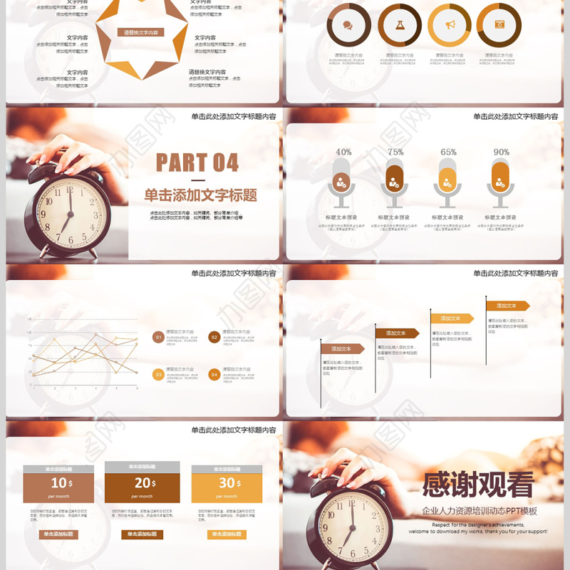 员工绩效激励时间管理培训PPT企业模板