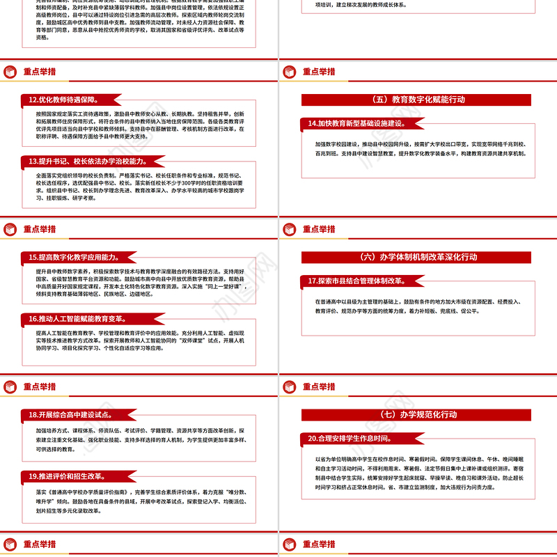 简洁实用《县域普通高中振兴行动计划》全文PPT课件