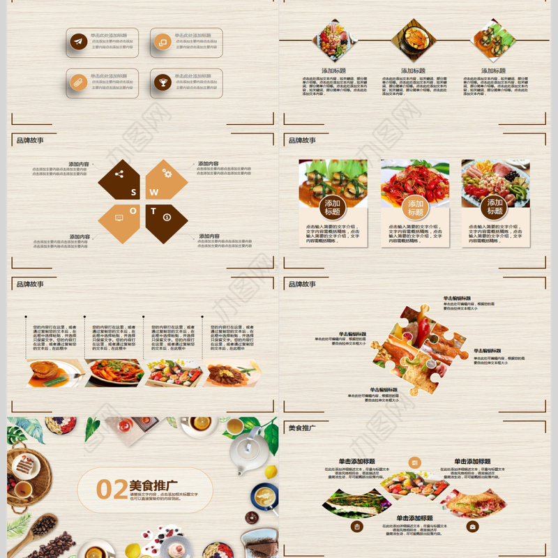 品牌餐饮商业推广计划书PPT