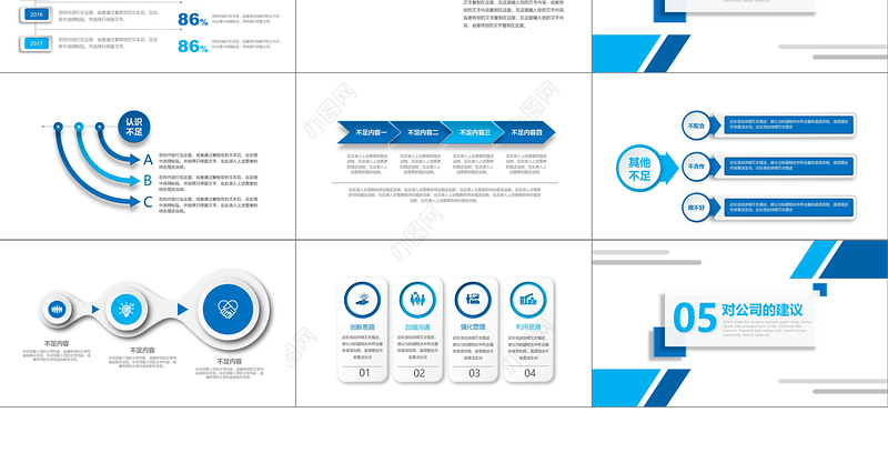 2021年工作总结汇报PPT蓝色简约计划年终总结ppt模板